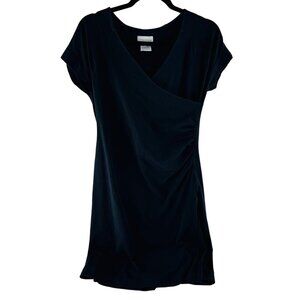 Soft Surroundings Black V-Neck Short Sleeve Dress Size XL